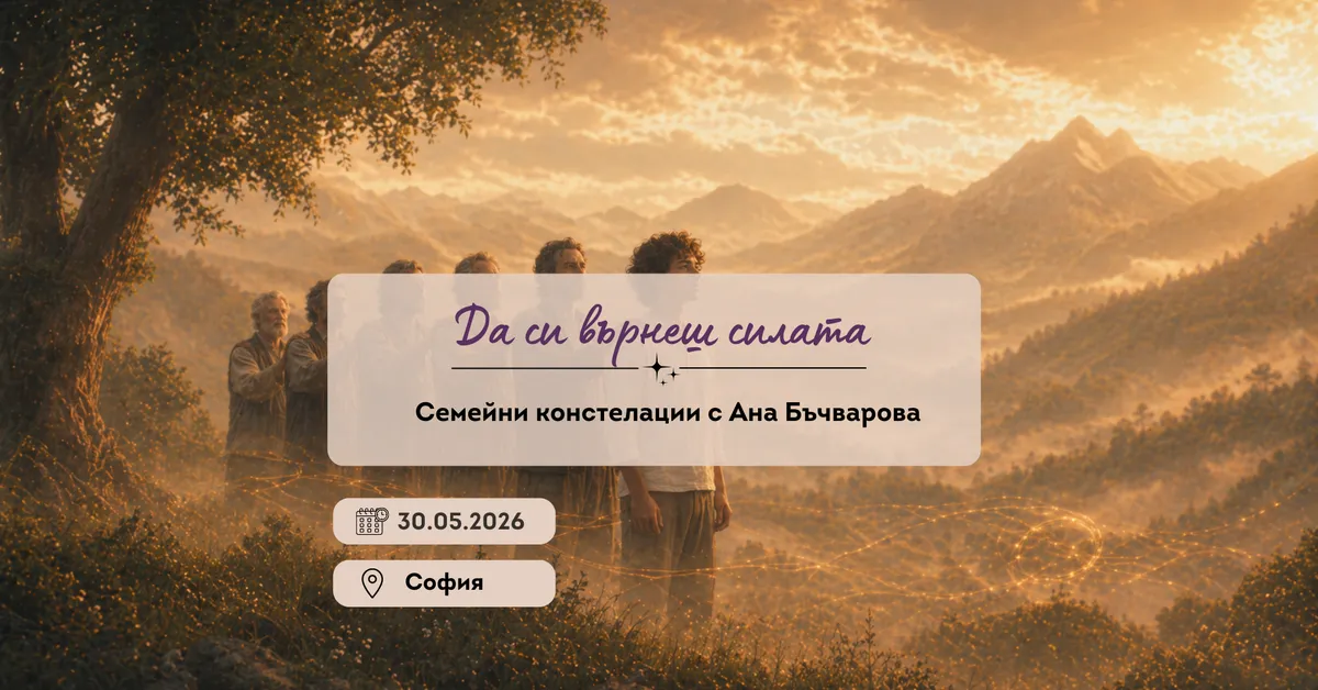 Да си върнеш силата - Семейни констелации с Ана Бъчварова