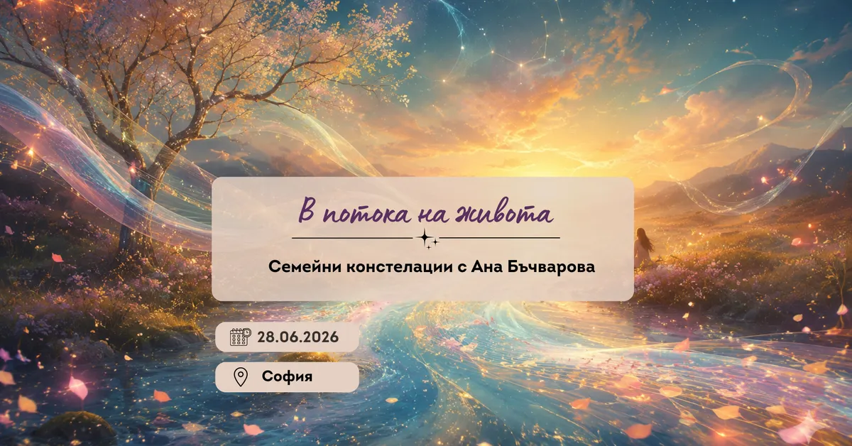В потока на живота - семейни констелации с Ана Бъчварова